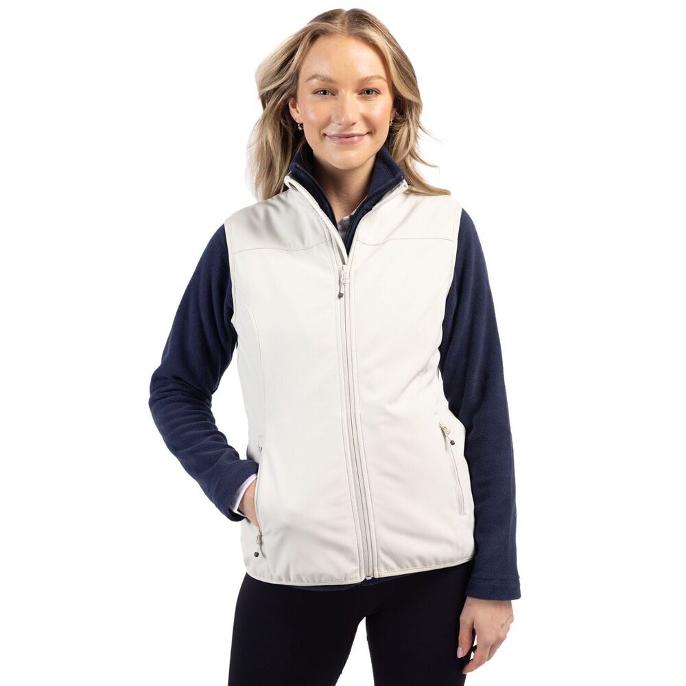 Clique Fog Trail Recycled Stretch Softshell Womens Full Zip Vest